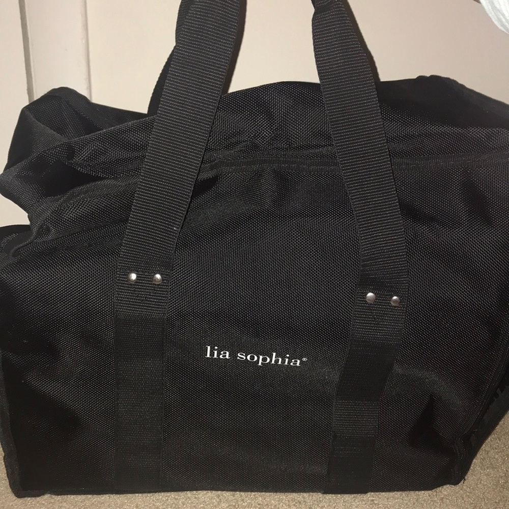 Lia Sophia jewelry bag with trays.